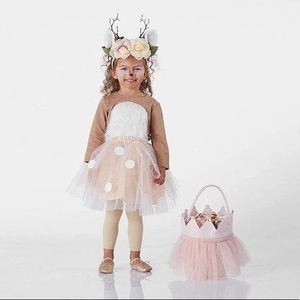 Pottery Barn Woodland Deer Costume & Face Tattoos